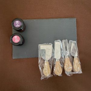 slate charcuterie tray ready for gifting!